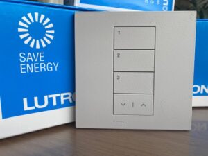 Lutron Palladiom HQWT-U-P3W-WH-E Wired Keypad White Engraved