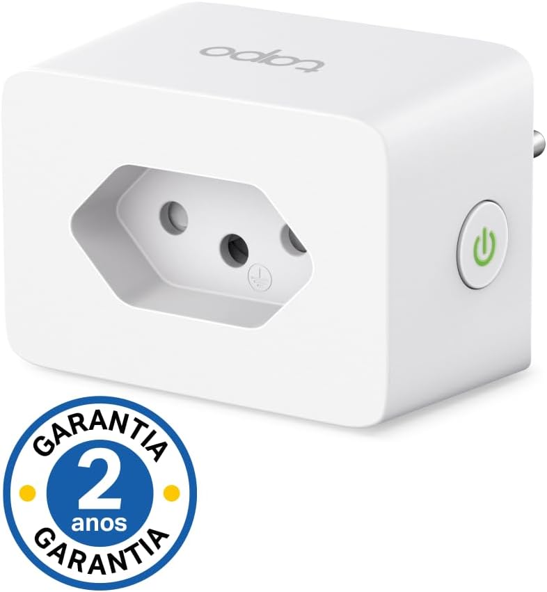 Tomada Inteligente Wi-Fi TP-Link Tapo P110, Smart Plug, Bivolt, 10A/2400W, Monitoramento e Economia de Energia, Alexa, OK Google, Smart Things, Proteção de Segurança, Controle Remoto