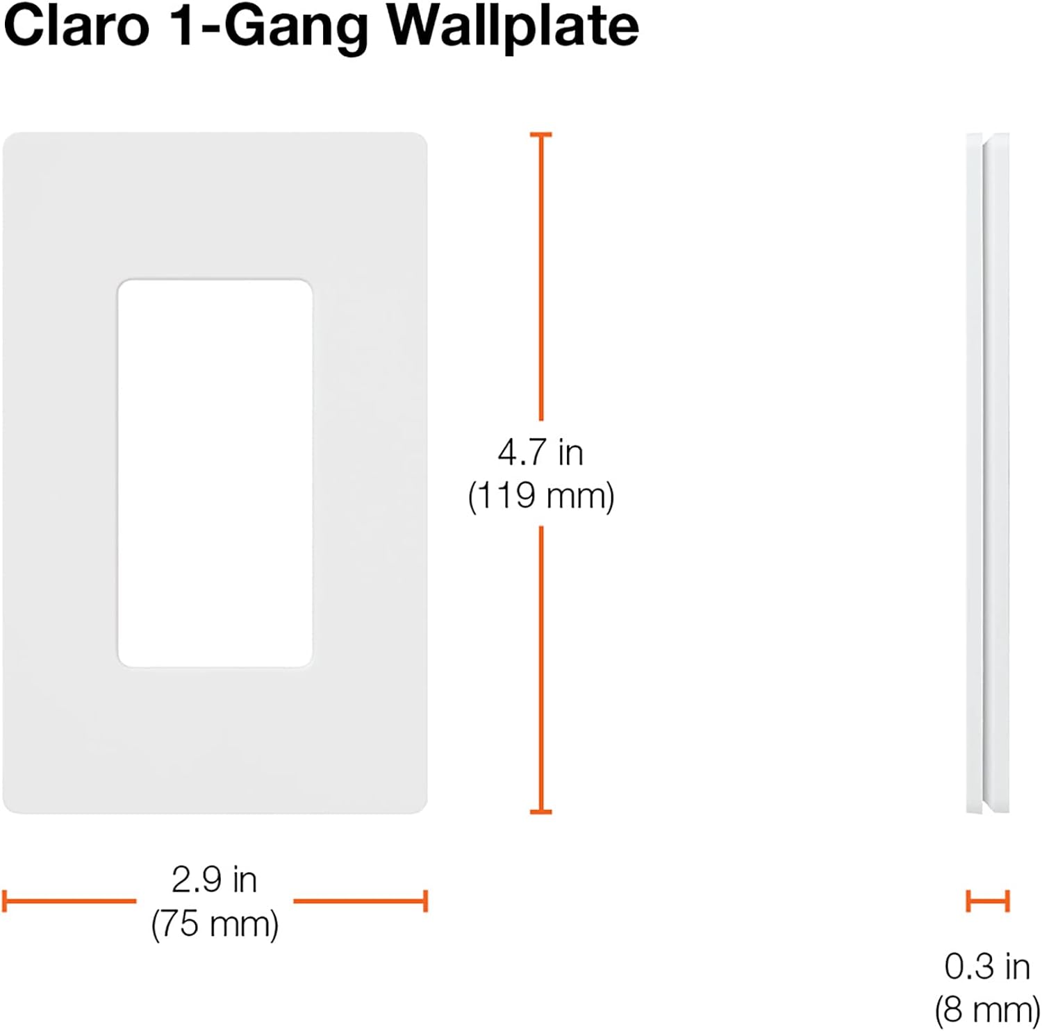 Lutron Placa de parede Claro 1-Gang, cetim, biscoito (1 unidade) SC-1-BI