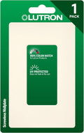Lutron Placa de parede Claro 1-Gang, cetim, biscoito (1 unidade) SC-1-BI