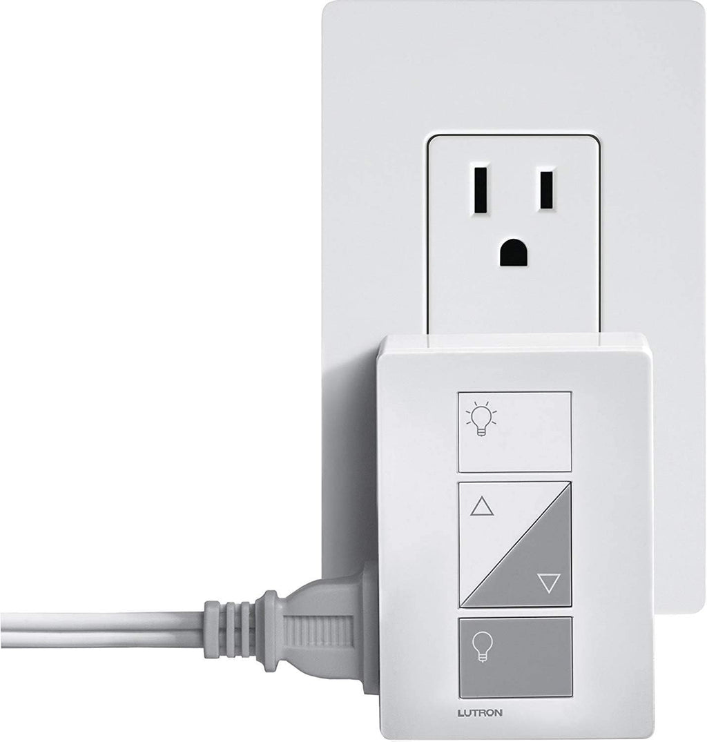 Lutron Caseta Wireless - Dimmer de Lâmpada Inteligente com Plug-In - Compatível com Alexa, Apple HomeKit e Google Assistant