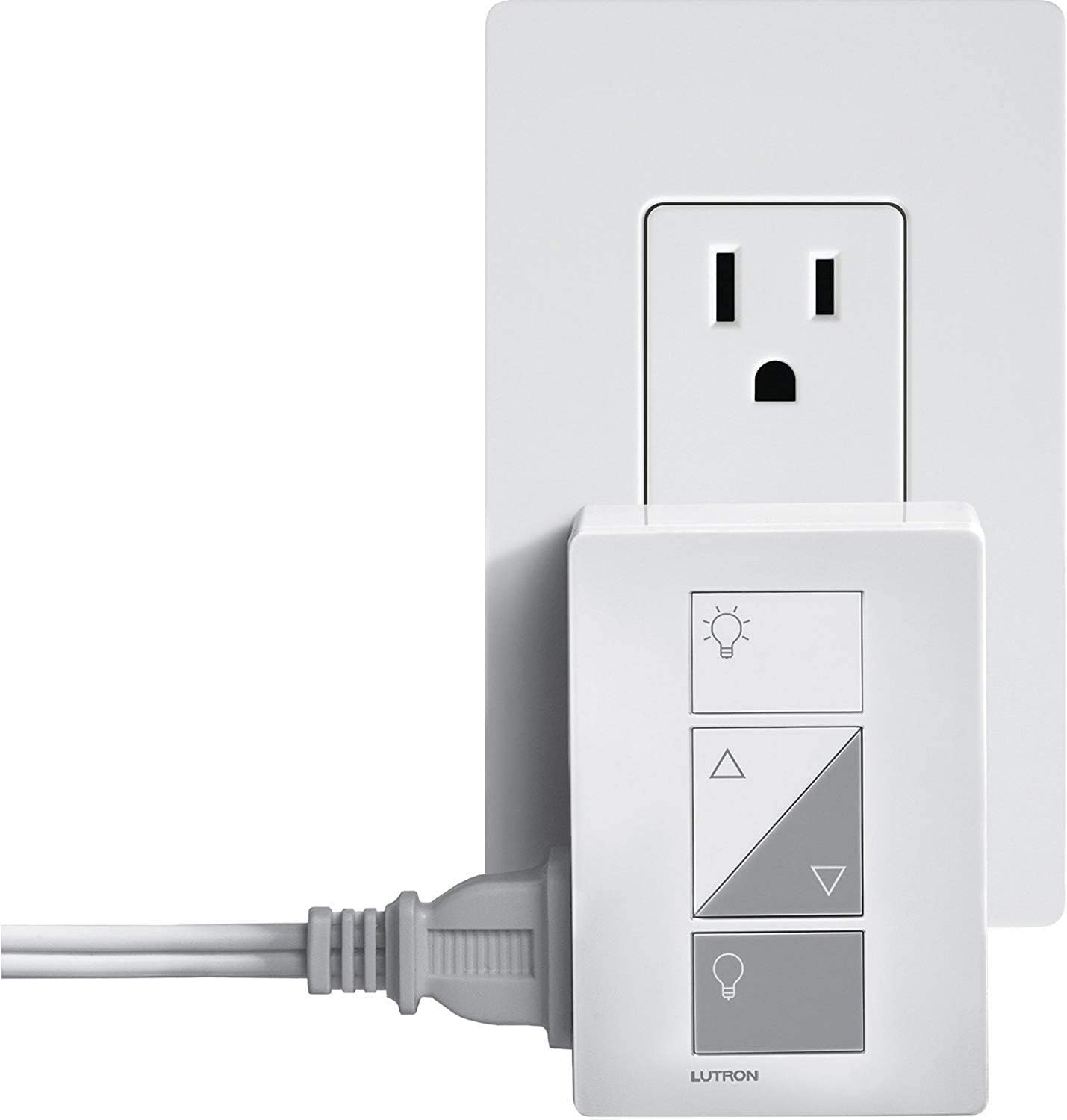 Lutron Caseta Wireless - Dimmer de Lâmpada Inteligente com Plug-In - Compatível com Alexa, Apple HomeKit e Google Assistant