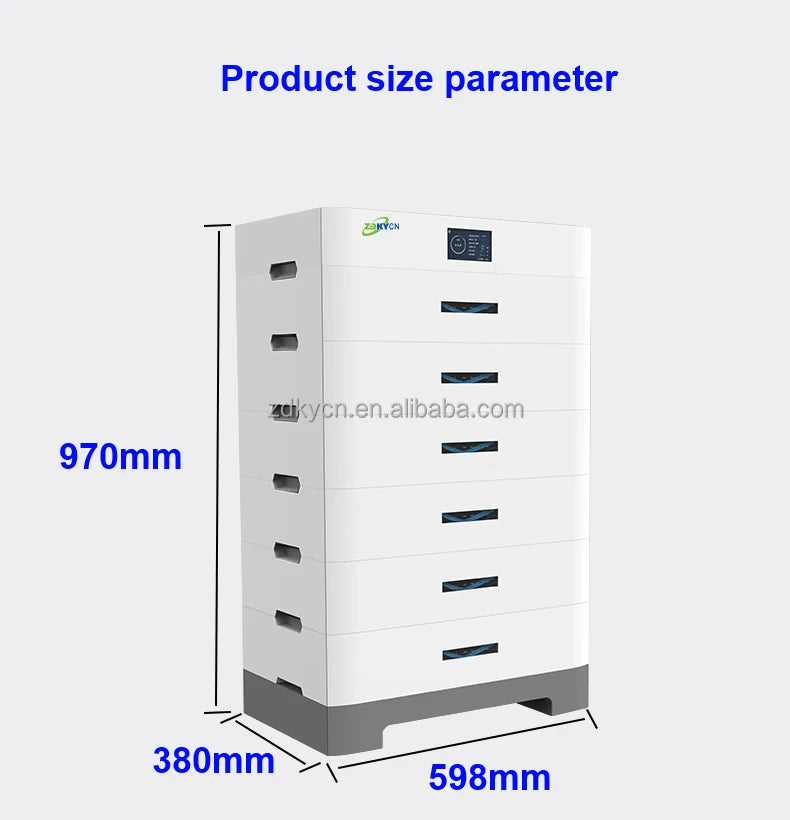 Bateria LiFePO4 Empilhável 51.2V | 207Ah a 552Ah | Sistema de Armazenamento de Energia Solar