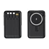 Power Bank 10000mAh Magnético Sem Fio 15W com Cabo Integrado e Carregamento Rápido 22.5W