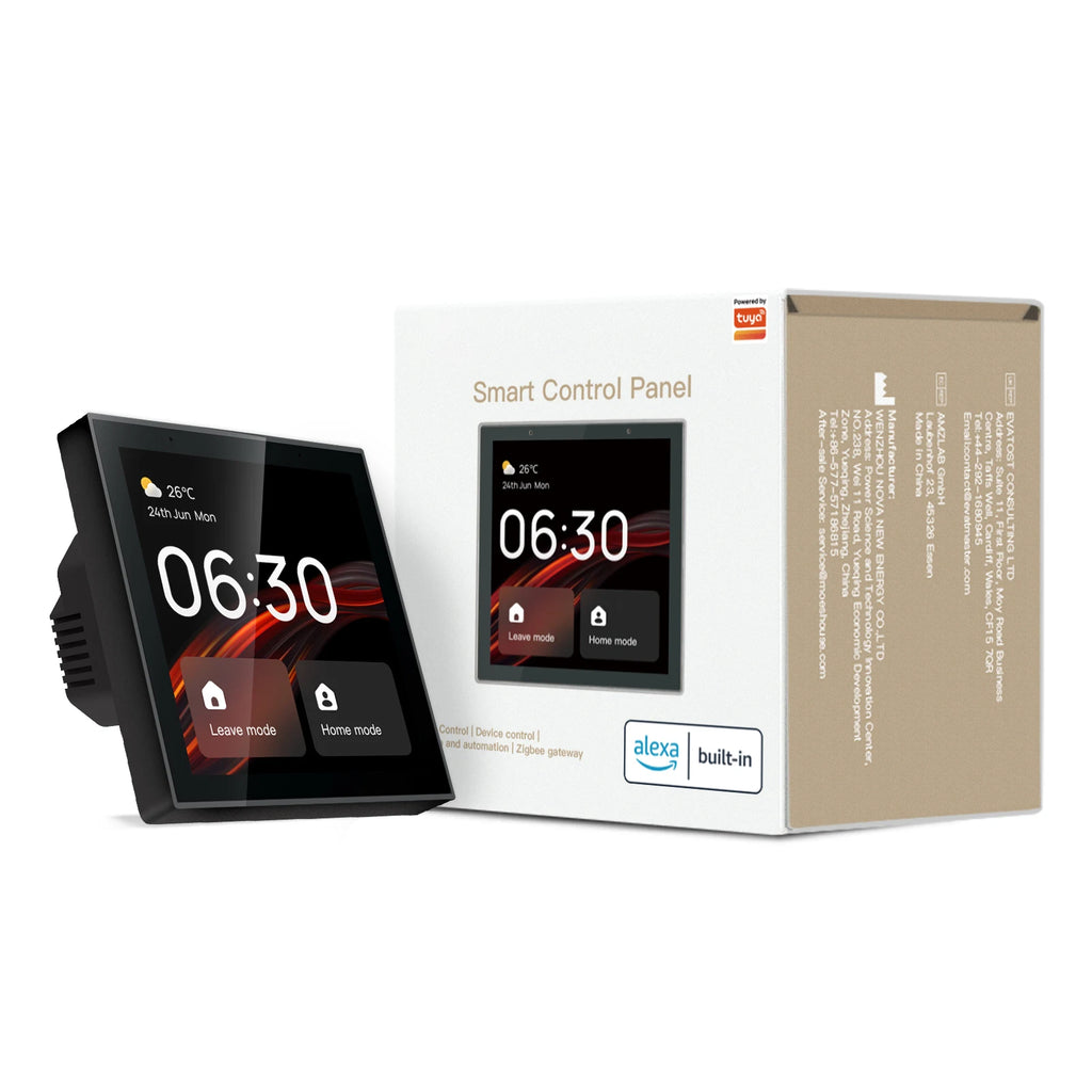 Painel Central Inteligente Zigbee 4" com Alexa Integrada – Golden Security T1E