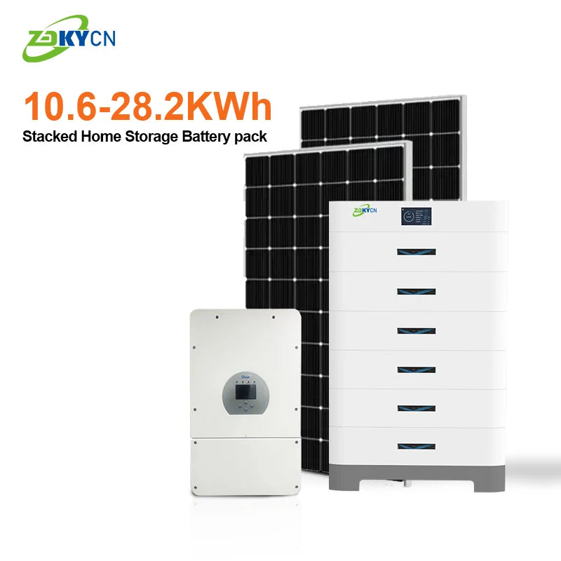Bateria LiFePO4 Empilhável 51.2V | 207Ah a 552Ah | Sistema de Armazenamento de Energia Solar