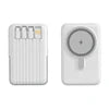Power Bank 10000mAh Magnético Sem Fio 15W com Cabo Integrado e Carregamento Rápido 22.5W