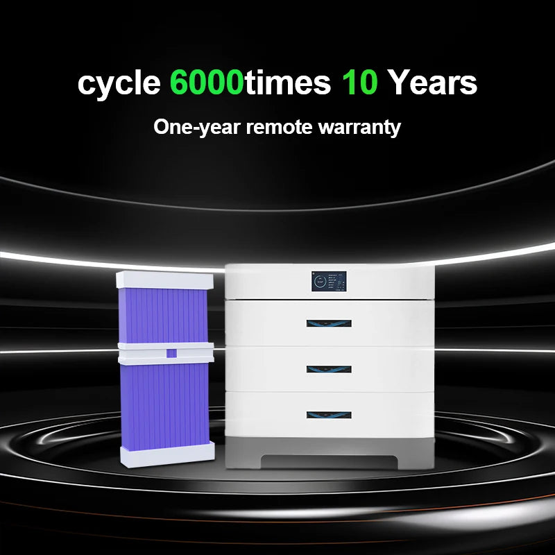 Bateria LiFePO4 Empilhável 51.2V | 207Ah a 552Ah | Sistema de Armazenamento de Energia Solar