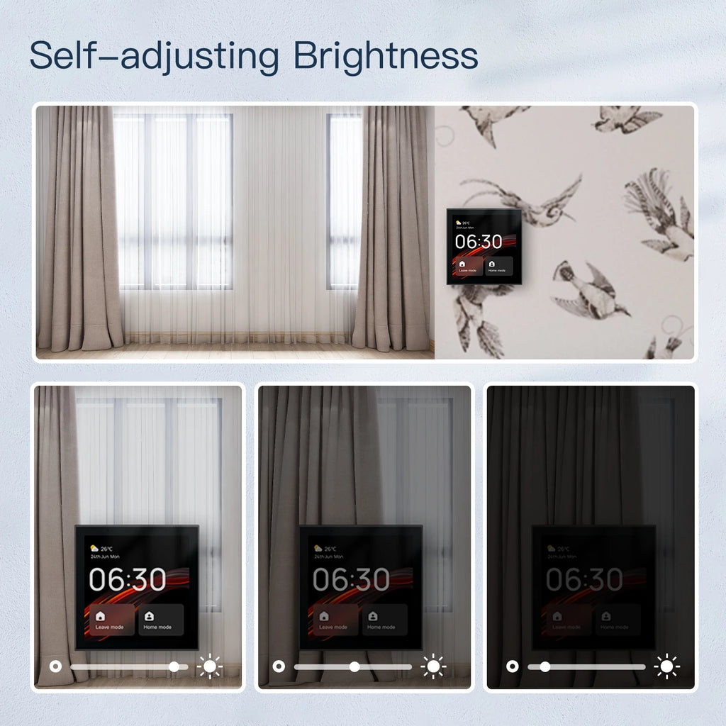Painel Central Inteligente Zigbee 4" com Alexa Integrada – Golden Security T1E