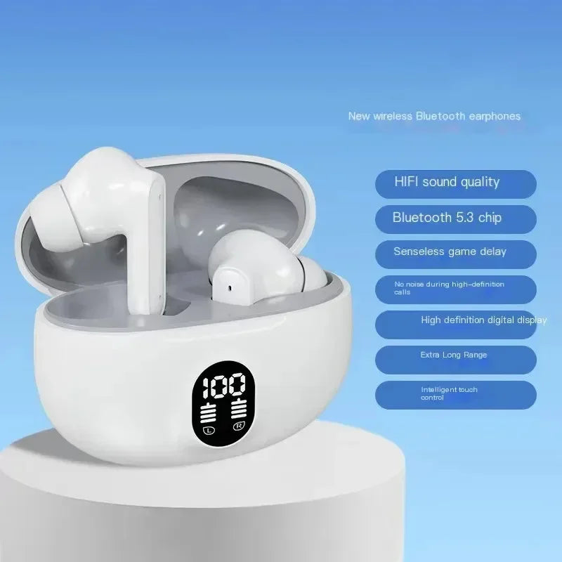 Fone Gamer Bluetooth TWS 895B com Cancelamento de Ruído, Microfone e Bass HiFi
