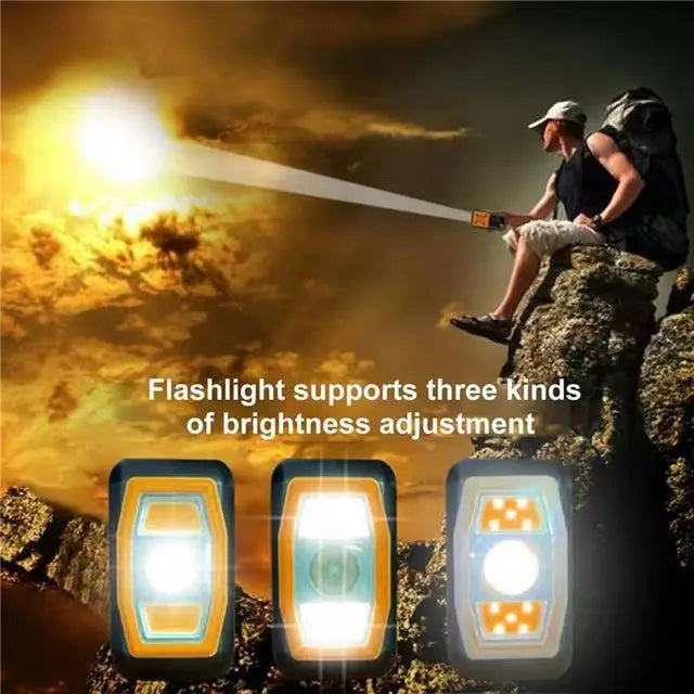 Rádio Solar de Emergência 5000mAh — Manivela, AM/FM/SW, Lanterna LED, Luz de Leitura e Power Bank Portátil