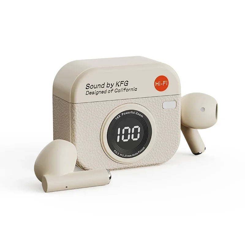 Fone Gamer TWS Q86 Bluetooth sem Fio com ANC, Microfone e Design Retrô