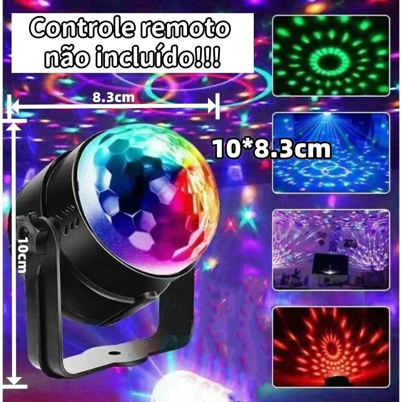 Globe LED RGB Sound Activated USB Remote Control Party Lights Nightclub Ballad Bar Events Decoration