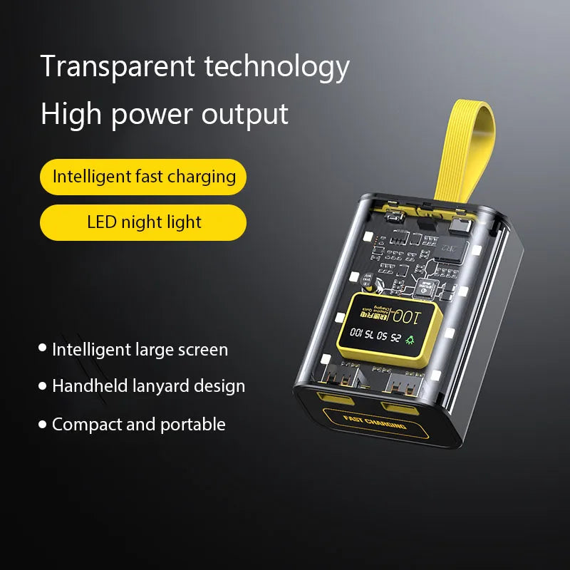 Case DIY para Power Bank 3x18650 — Carregamento Rápido 5V 2A, USB Duplo e Luz LED Noturna
