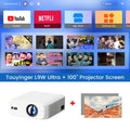 Projetor Touyinger L9W Ultra Android 4K Mini Full HD Cinema LED Home Theater com Bluetooth