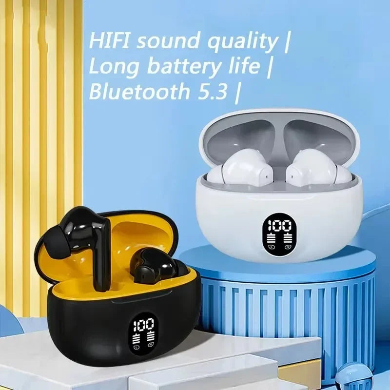 Fone Gamer Bluetooth TWS 895B com Cancelamento de Ruído, Microfone e Bass HiFi