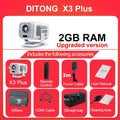DITONG X3 Plus Mini LED Projector 4K Android 1080P Full HD Home Theater Video Projector for Movies Upgraded Version
