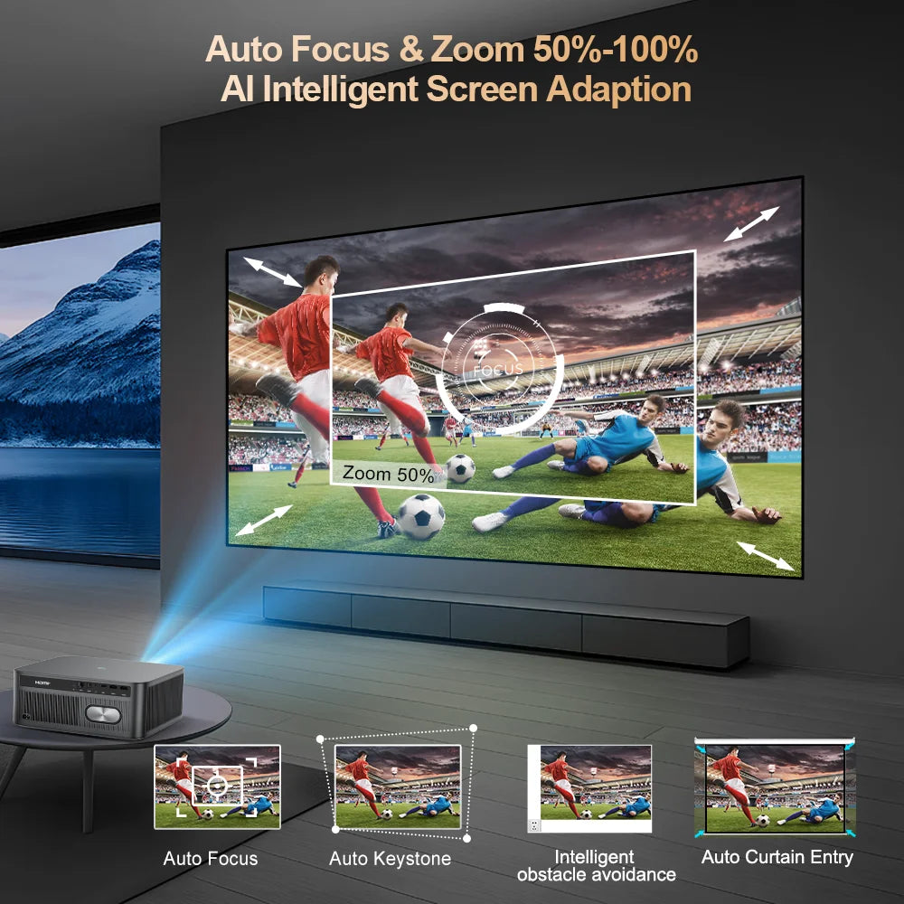 ThundeaL 1080P Projector WiFi Full HD TD98Pro Android TD98 Pro 2K 4K 3D Video Beam Projector 3000 Ansi LED Home Theater Cinema