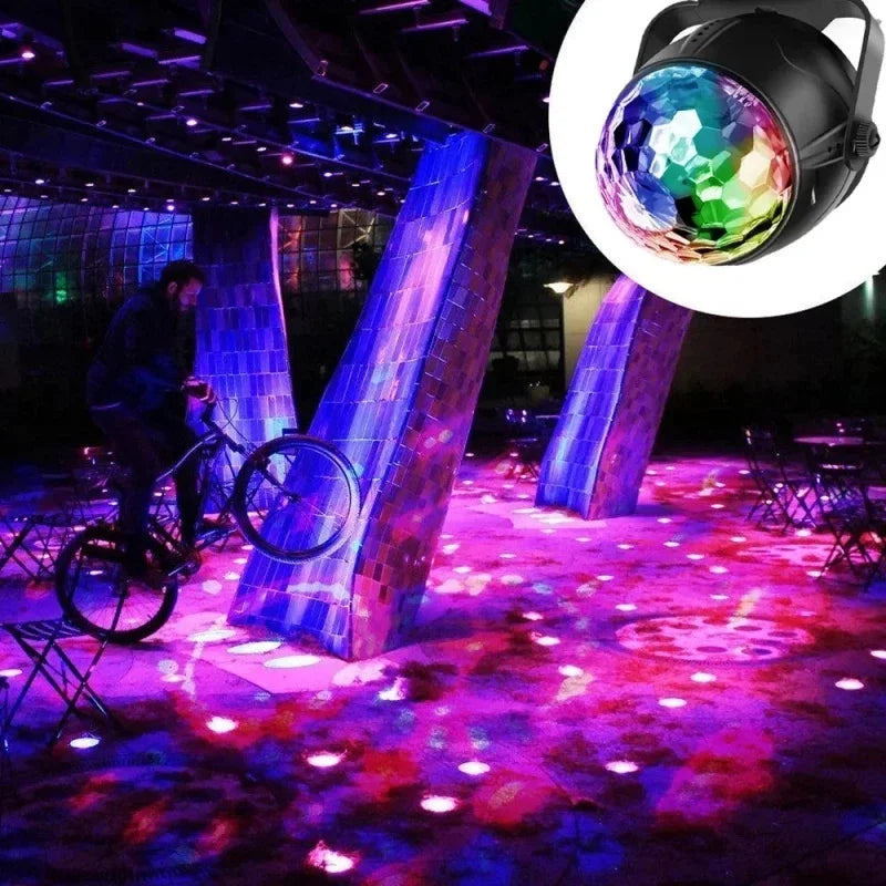 Globe LED RGB Sound Activated USB Remote Control Party Lights Nightclub Ballad Bar Events Decoration