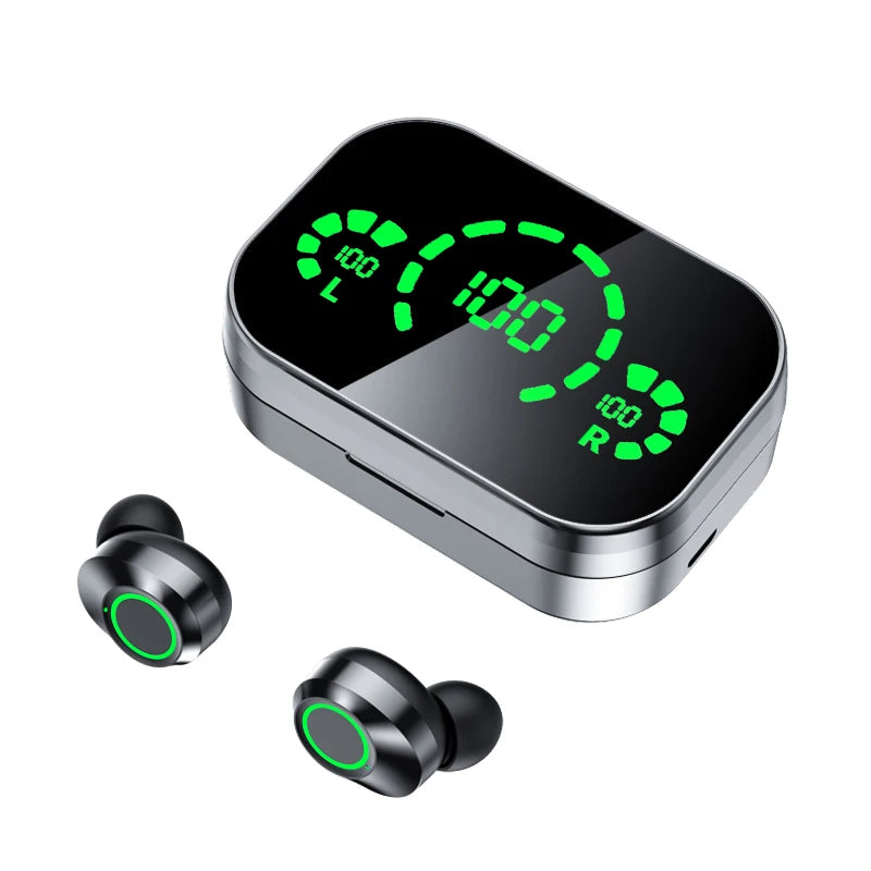 Fone de Ouvido TWS YD03 Bluetooth sem Fio com ANC, Microfone e Case LED 3000mAh
