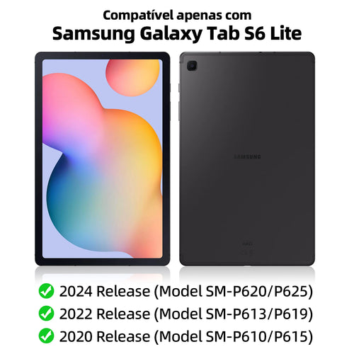 Bettdow Teclado mágico para Galaxy Tab S6 Lite de 10,4 polegadas com suporte flutuante magnético e trackpad multitoque