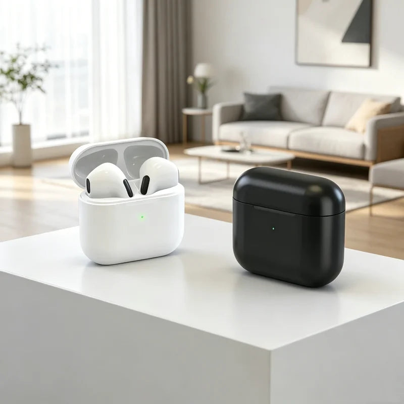 Fone de Ouvido Bluetooth TWS sem Fio com Cancelamento de Ruído Ativo (ANC) e Microfone