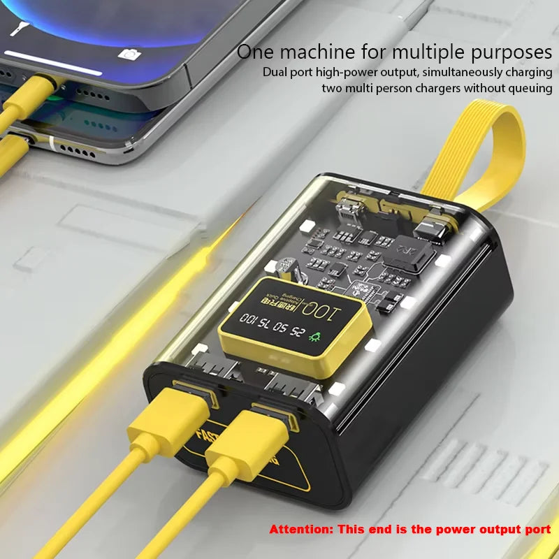 Case DIY para Power Bank 3x18650 — Carregamento Rápido 5V 2A, USB Duplo e Luz LED Noturna